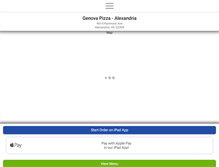 Tablet Screenshot of genovapizzaalexandria.com